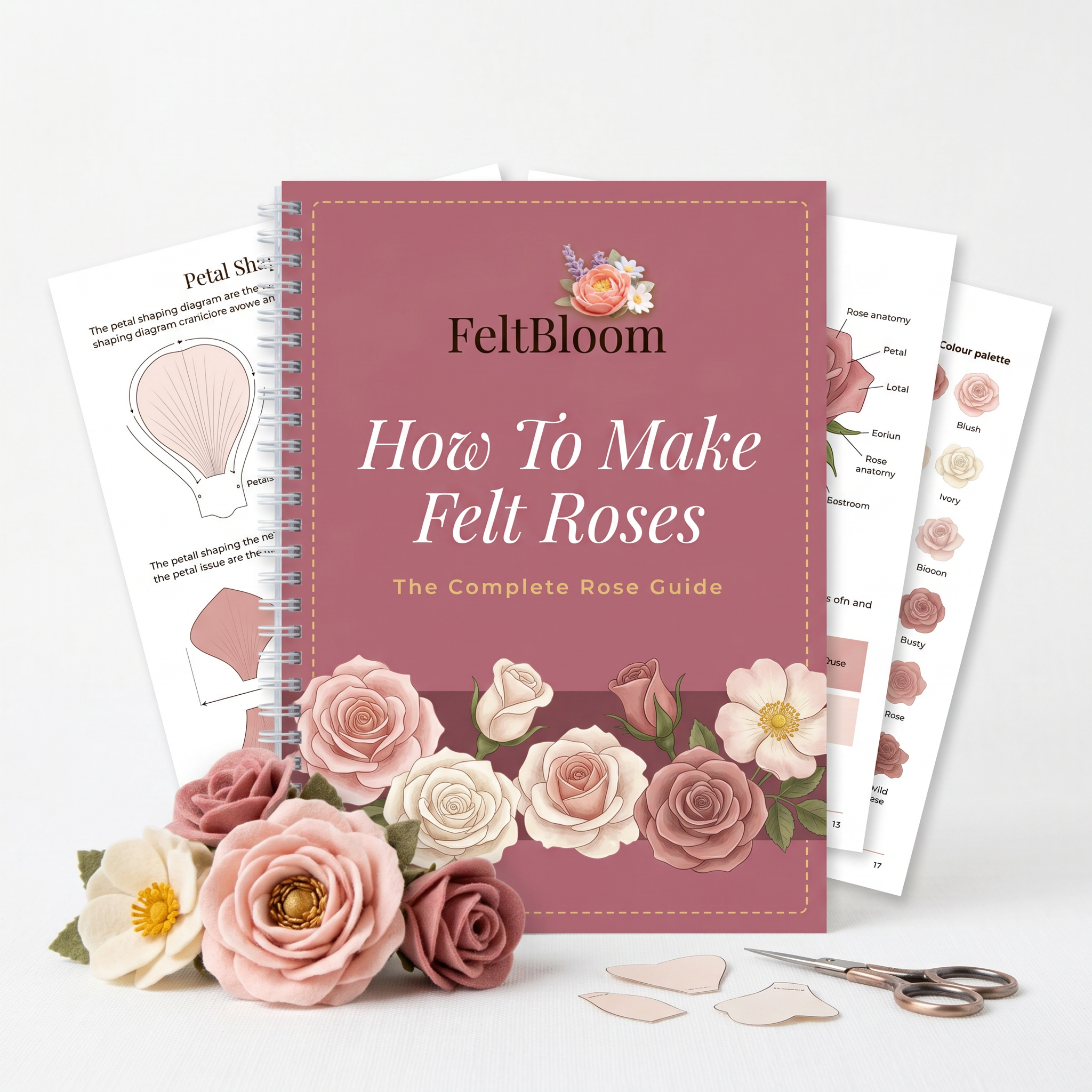 How To Make Felt Roses