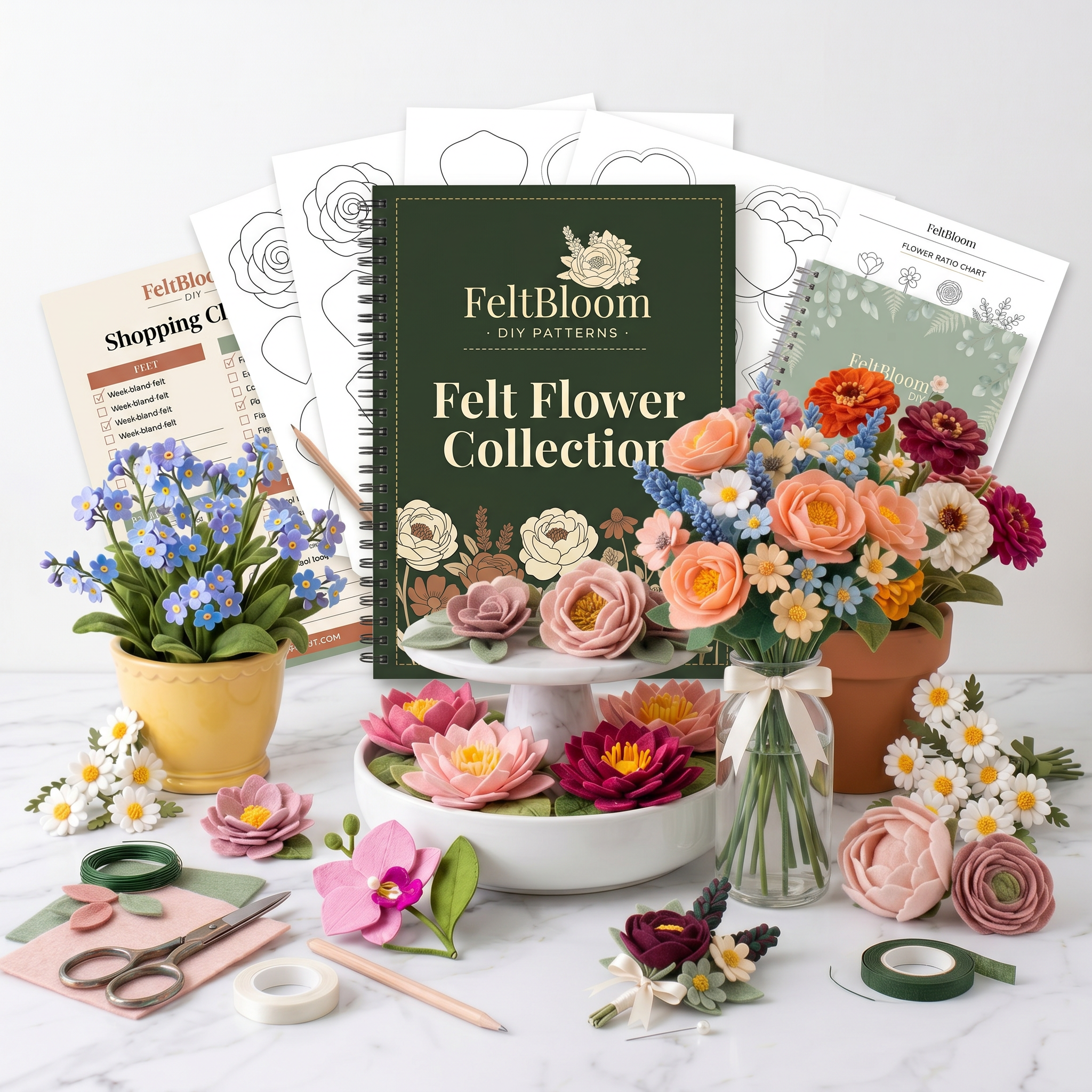 The Felt Flower Bundle